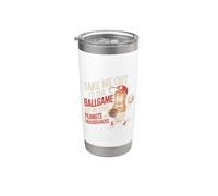 Take Me Out To Ball Gioco Divertente Baseball Bicchiere termico in acciaio inox doppia parete