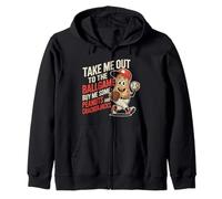 Take Me out To Ball Gioco Divertente Baseball Felpa con Cappuccio