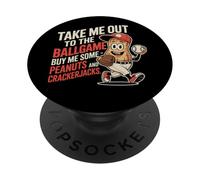 Take Me Out To Ball Gioco Divertente Baseball PopSockets PopGrip Adesivo