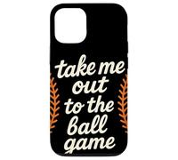 Take Me Out To The Ball Game Retro Baseball Laces Baseball Custodia per iPhone 12/12 Pro