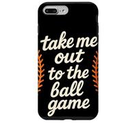 Take Me Out To The Ball Game Retro Baseball Laces Baseball Custodia per iPhone 7 Plus/8 Plus