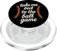 Take Me Out To The Ball Game Retro Baseball Laces Baseball PopSockets PopGrip per MagSafe