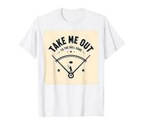 Take Me out to The Ball Gioco Retro Baseball Maglietta, Uomo, Bianco, 6XL