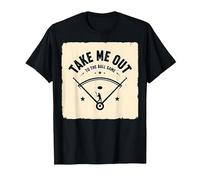 Take Me out to The Ball Gioco Retro Baseball Maglietta, Uomo, Nero, XL