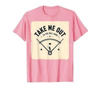 Take Me out to The Ball Gioco Retro Baseball Maglietta, Uomo, Rosa, M