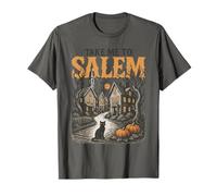 Take Me to Salem Massachusetts Vintage Retro Halloween Witch Maglietta