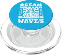 Take Me To The Beach Waves Ocean Sun - Vacanze estive retrò PopSockets PopGrip per MagSafe