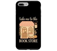Take Me to the Book Store Cozy Bookshop Cat Aesthetic Custodia per iPhone 7 Plus/8 Plus