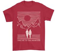 Take Me To The Mountains Trekking Escursioni Uomo T-Shirt 100% Cotone