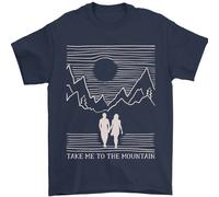 Take Me To The Mountains Trekking Escursioni Uomo T-Shirt 100% Cotone
