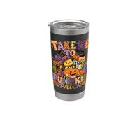 Take Me To The Pumpkin Patch Halloween Chick Witch Fall Car Bicchiere termico in acciaio inox doppia parete