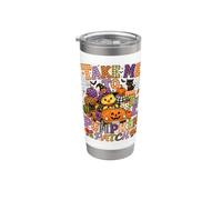 Take Me To The Pumpkin Patch Halloween Chick Witch Fall Car Bicchiere termico in acciaio inox doppia parete