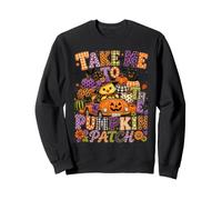 Take Me To The Pumpkin Patch Halloween Chick Witch Fall Car Felpa