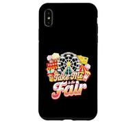 Take Me to the State and County Fairs Ferris Wheel Pop Corn Custodia per iPhone XS Max