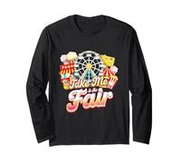Take Me to The State And County Fairs Ferris Wheel Pop Corn Maglia a Manica