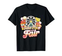 Take Me to The State And County Fairs Ferris Wheel Pop Corn Maglietta