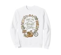 Take Me To The Thrift Store Cottagecore Women Thrifting Felpa
