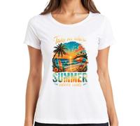 Take me Where Summer Never Ends - Maglietta da donna, bianco, M