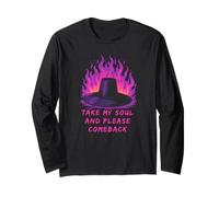 Take My Soul And Please Back Kids Matching Gat Halloween Maglia a Manica