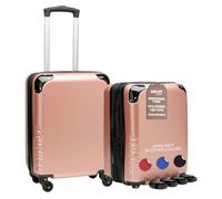 Take OFF Luggage Trasformate da bagaglio a mano rigido da sottosella, Oro rosa, 18 inch - 2.0, Bagaglio rigido con ruote girevoli rimovibili