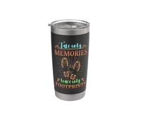 Take Only Memories Leave Only Footprint Citazione Viaggio Escursionista Bicchiere termico in acciaio inox doppia parete