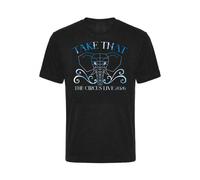 Take That Circus Tour T-Shirt Elephant 2009 Black Cotton Band Tee Uomo Donna S