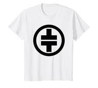 Take That - Logo Classico Ufficiale TT Circle Nero Maglietta, Bambini, Bianco, 3 Anni