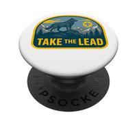 Take The Lead Cub Scout Wolf Pack Akela Outdoor Badge PopSockets PopGrip Adesivo