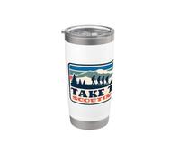Take the Lead! Vintage Scouting Hiking 90s Vibe Logo Bicchiere termico in acciaio inox doppia parete