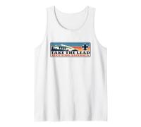 Take The Lead! Vintage Scouting Hiking 90s Vibe Logo Canotta