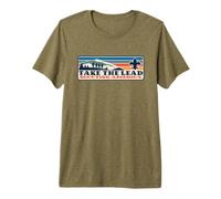 Take The Lead! Vintage Scouting Hiking 90s Vibe Logo Maglietta Premium