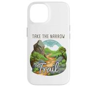 Take The Narrow Trail - Matthew 7:14 Christian Faith Camping Custodia per iPhone 14
