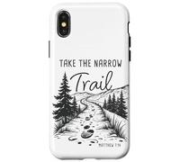 Take The Narrow Trail - Matthew 7:14 Christian Faith Camping Custodia per iPhone X/XS
