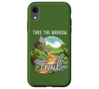 Take The Narrow Trail - Matthew 7:14 Christian Faith Camping Custodia per iPhone XR