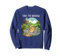 Take The Narrow Trail - Matthew 7:14 Christian Faith Camping Felpa