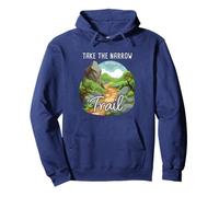 Take The Narrow Trail - Matthew 7:14 Christian Faith Camping Felpa con Cappuccio