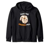 Take The Orange Pill I Crypto Bitcoin Felpa con Cappuccio