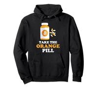 Take The Orange Pill I Crypto Currency Bitcoin Felpa con Cappuccio