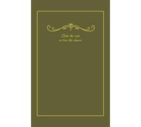 Take the risk or lose the chance: Optimistic Gift Notebook Journal for Girls Friends and Family | size 5x8 inch | khaki shiny cover | 80 blank creme pages with decorative header
