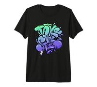 Take The Step Today Motivational Illustration Graffiti Quote Maglietta Premium