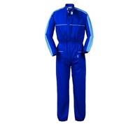 take time/lancelot Tuta da Lavoro alla Coreana con Bande Laterali A Contrasto Blu e Celeste A42307 (XL)