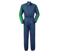 take time/lancelot Tuta da Lavoro alla Coreana con Bande Laterali A Contrasto Grigia e Verde A42307 (XL)