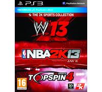 Take-Two Interactive NBA 2K13 + WWE 13 + Top Spin 4, PS3 Basic PlayStation 3 videogioco