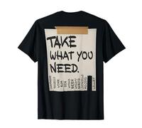 Take What You Need X Alcool Wine Beer Spritz... - Backprint Maglietta