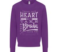 Take Your Heart With You Slogan Bambini Felpa Maglione