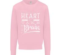 Take Your Heart With You Slogan Bambini Felpa Maglione