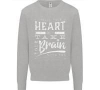 Take Your Heart With You Slogan Bambini Felpa Maglione