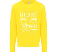 Take Your Heart With You Slogan Bambini Felpa Maglione