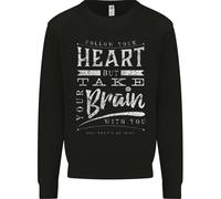 Take Your Heart With You Slogan Bambini Felpa Maglione