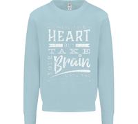 Take Your Heart With You Slogan Uomo Felpa Maglione